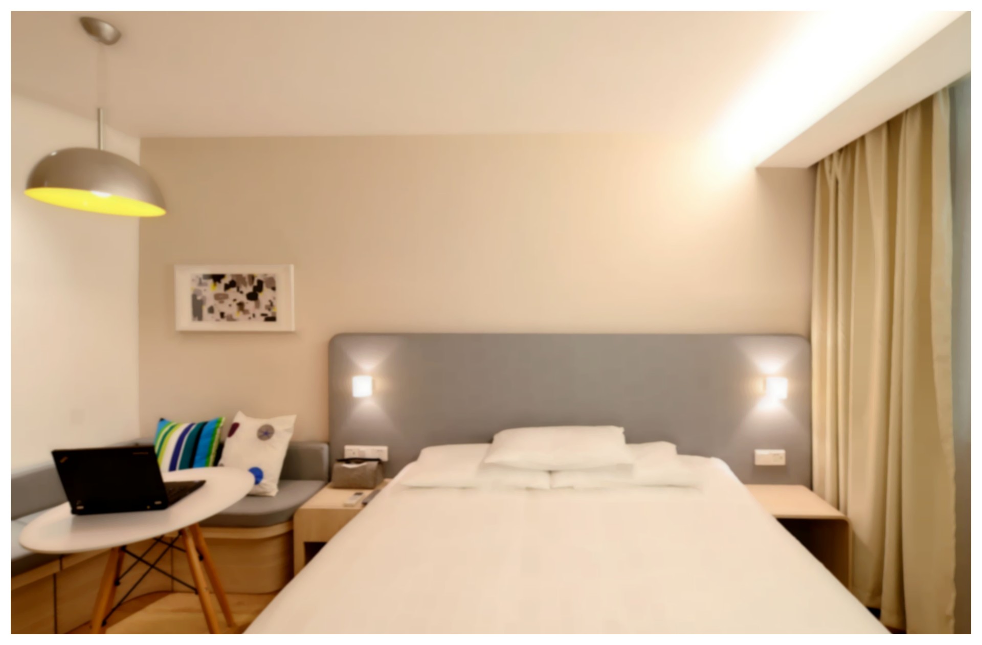 Decoração minimalista para quarto de casal